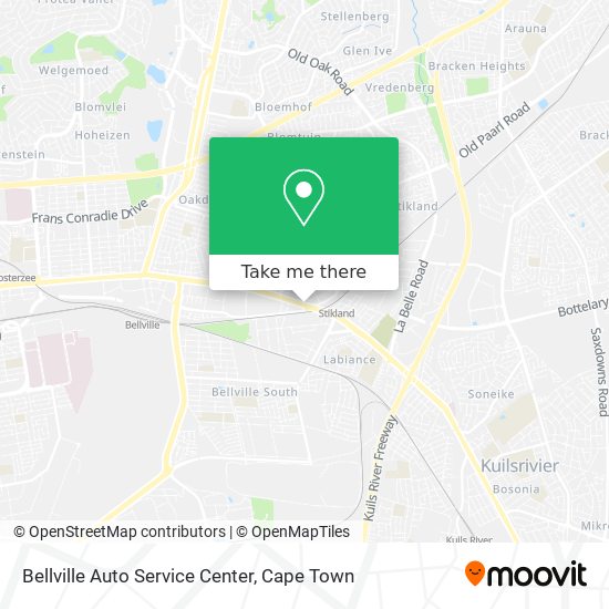 Bellville Auto Service Center map