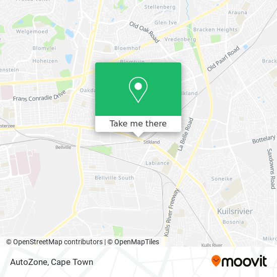 AutoZone map