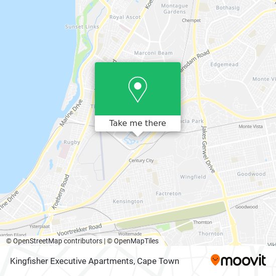 Kingfisher Executive Apartments map