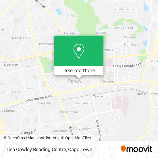 Tina Cowley Reading Centre map