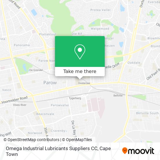 Omega Industrial Lubricants Suppliers CC map