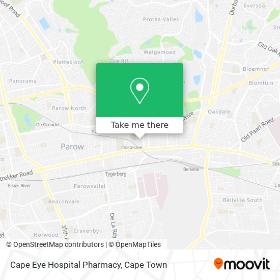 Cape Eye Hospital Pharmacy map