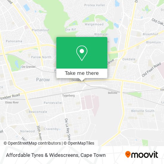 Affordable Tyres & Widescreens map