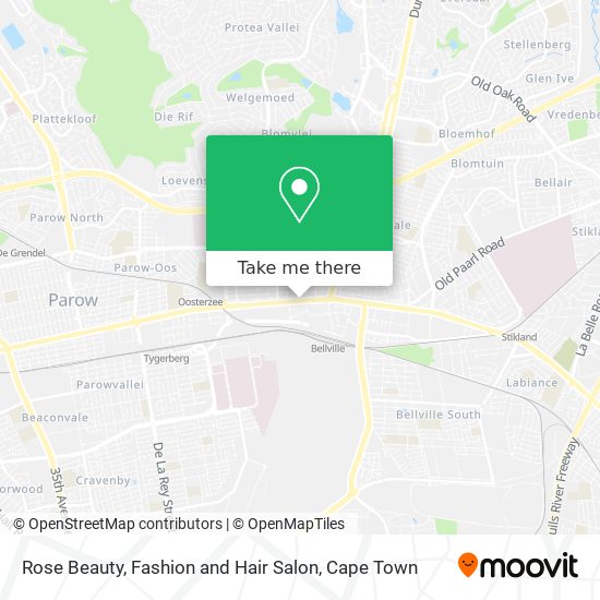 Rose Beauty, Fashion and Hair Salon map