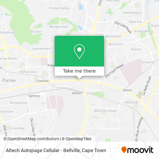 Altech Autopage Cellular - Bellville map