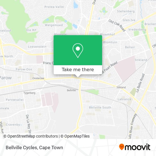 Bellville Cycles map