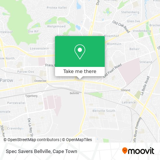 Spec Savers Bellville map