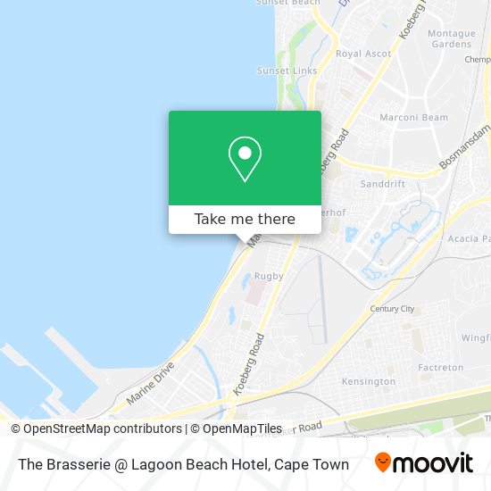 The Brasserie @ Lagoon Beach Hotel map