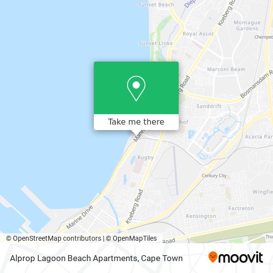 Alprop Lagoon Beach Apartments map