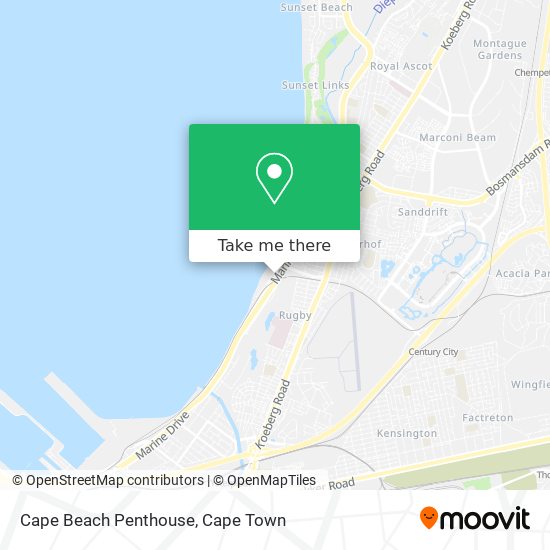 Cape Beach Penthouse map
