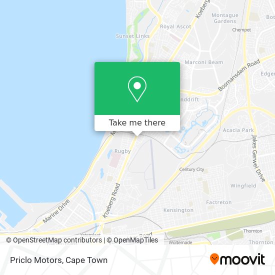 Priclo Motors map