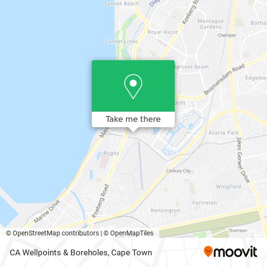 CA Wellpoints & Boreholes map