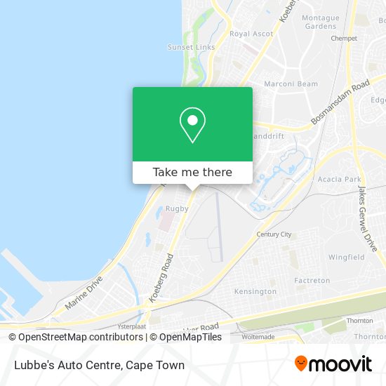 Lubbe's Auto Centre map