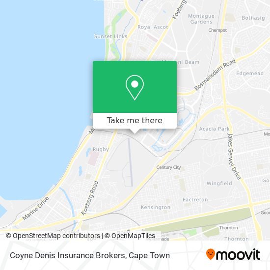 Coyne Denis Insurance Brokers map