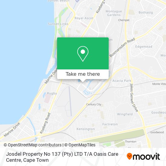 Josdel Property No 137 (Pty) LTD T / A Oasis Care Centre map