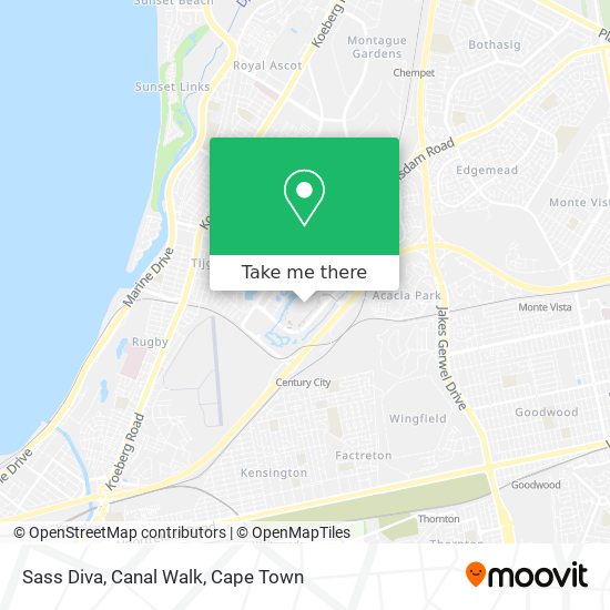 Sass Diva, Canal Walk map
