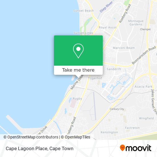 Cape Lagoon Place map