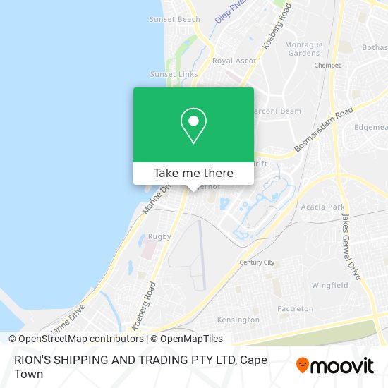 RION'S SHIPPING AND TRADING PTY LTD map