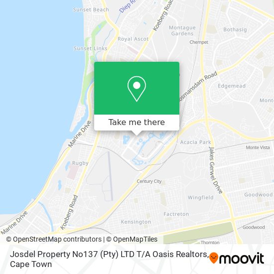 Josdel Property No137 (Pty) LTD T / A Oasis Realtors map