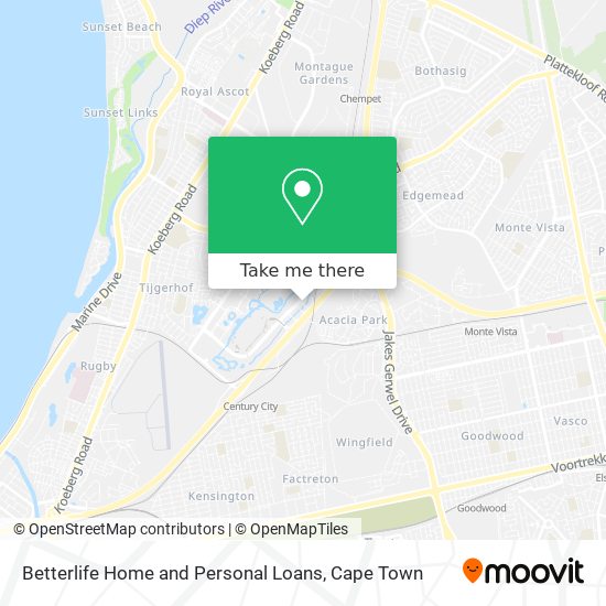 Betterlife Home and Personal Loans map