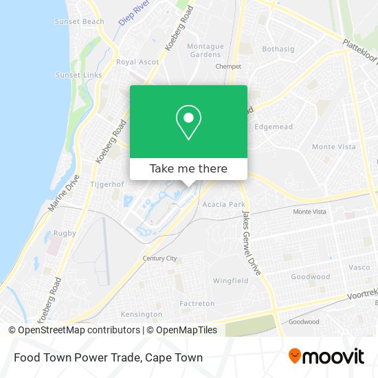 Food Town Power Trade map