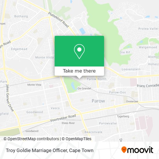 Troy Goldie Marriage Officer map