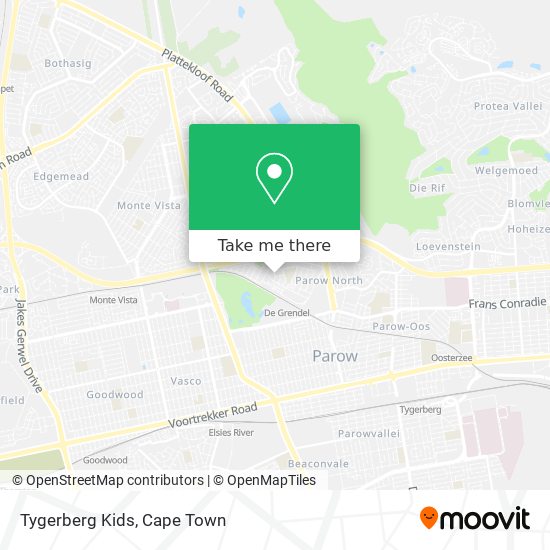 Tygerberg Kids map
