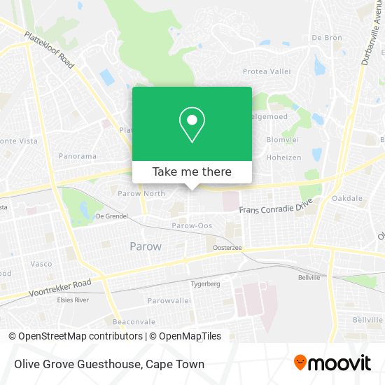 Olive Grove Guesthouse map