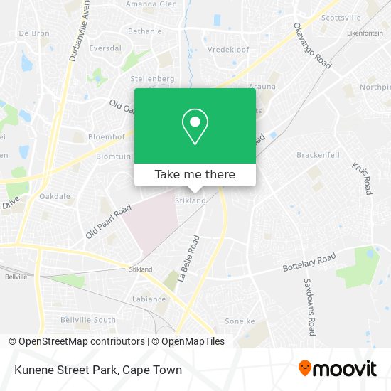 Kunene Street Park map