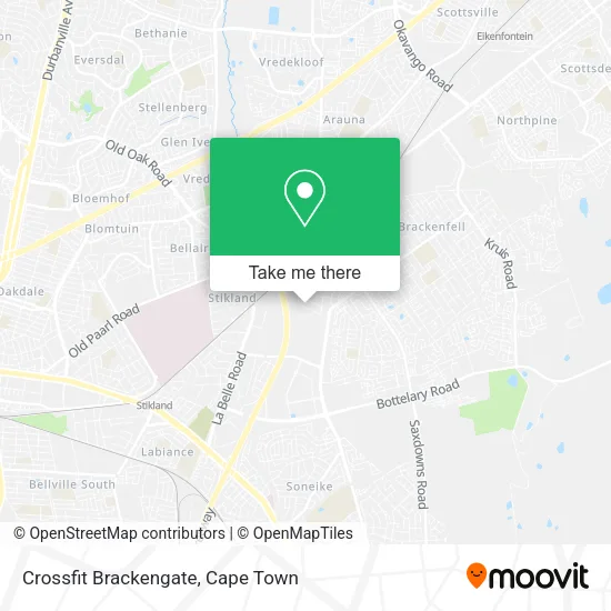 Crossfit Brackengate map