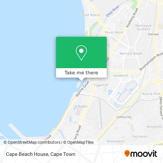 Cape Beach House map