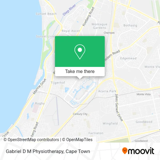 Gabriel D M Physiotherapy map