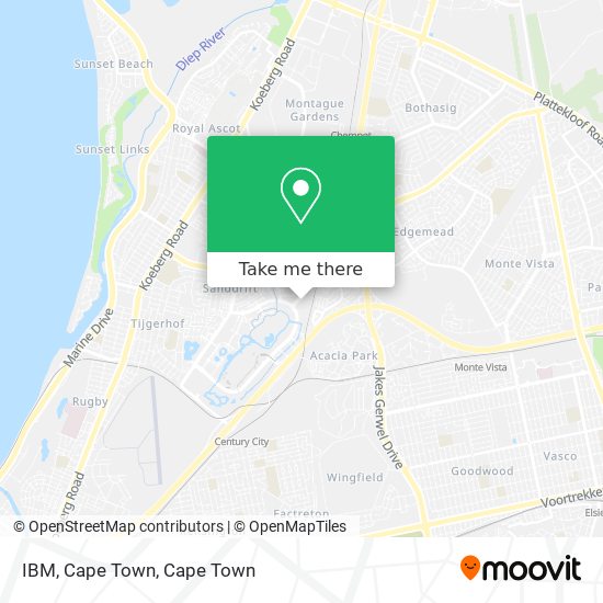 IBM, Cape Town map