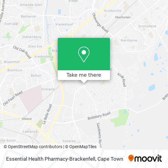 Essential Health Pharmacy-Brackenfell map