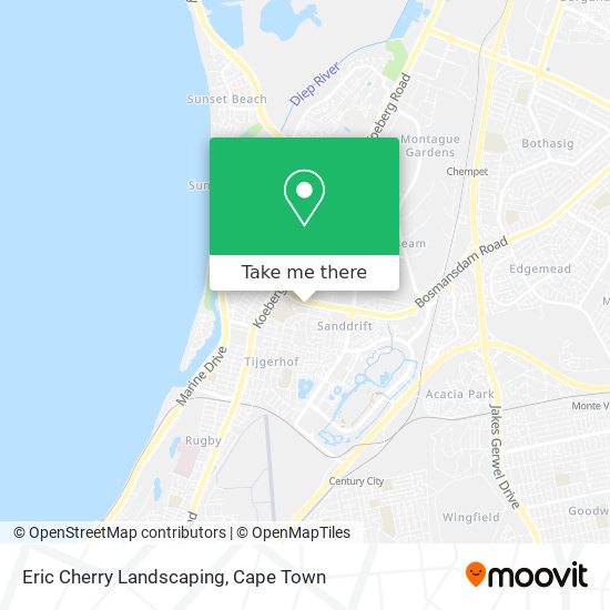 Eric Cherry Landscaping map