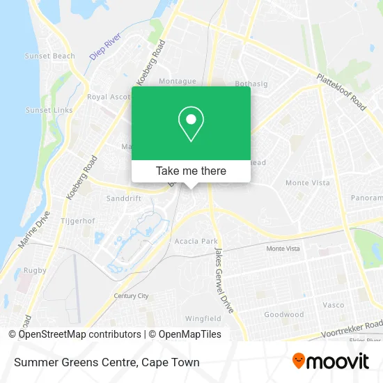 Summer Greens Centre map