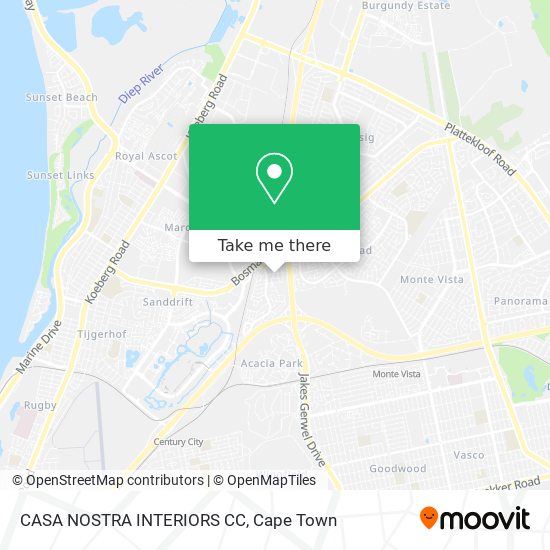CASA NOSTRA INTERIORS CC map