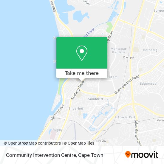 Community Intervention Centre map