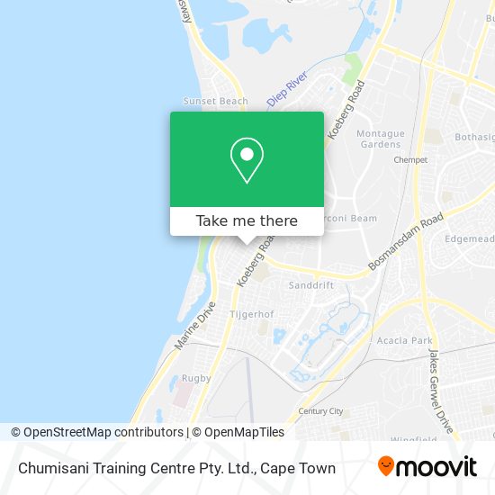 Chumisani Training Centre Pty. Ltd. map