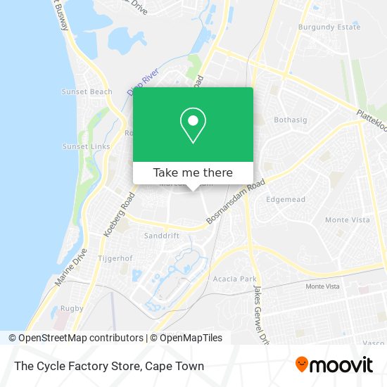 The Cycle Factory Store map