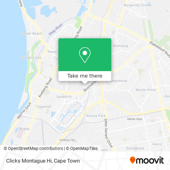 Clicks Montague Hi map