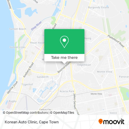 Korean Auto Clinic map