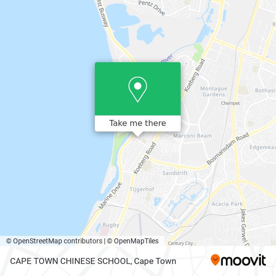 CAPE TOWN CHINESE SCHOOL map