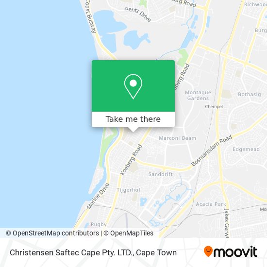 Christensen Saftec Cape Pty. LTD. map