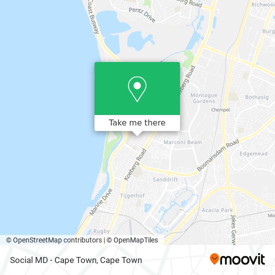 Social MD - Cape Town map