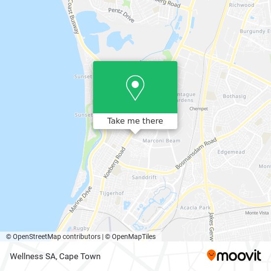 Wellness SA map