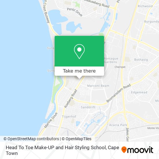 Head To Toe Make-UP and Hair Styling School map