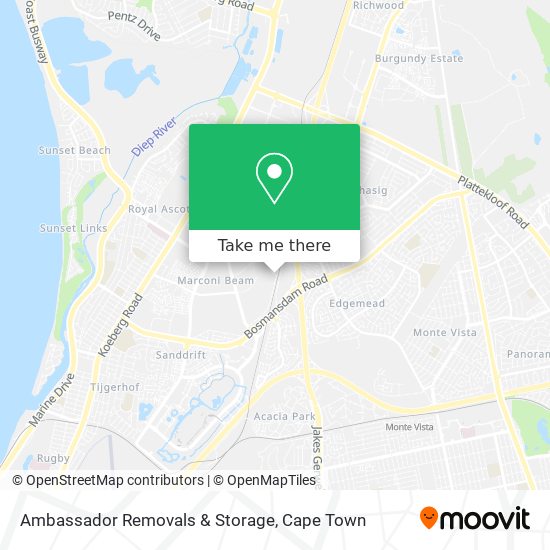 Ambassador Removals & Storage map