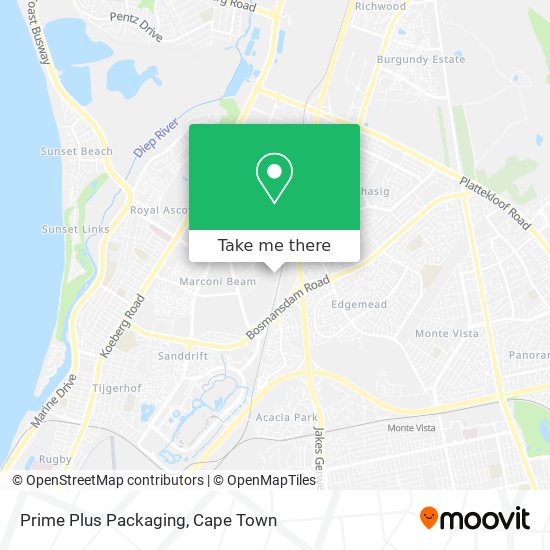 Prime Plus Packaging map