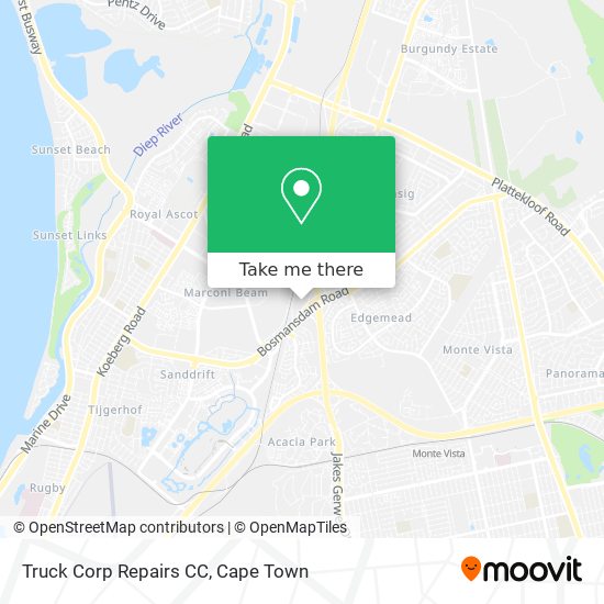 Truck Corp Repairs CC map